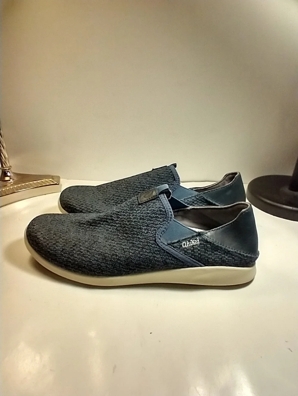 Olukai Alapa Blue Slip On Sneakers Shoes Men's sz 10.